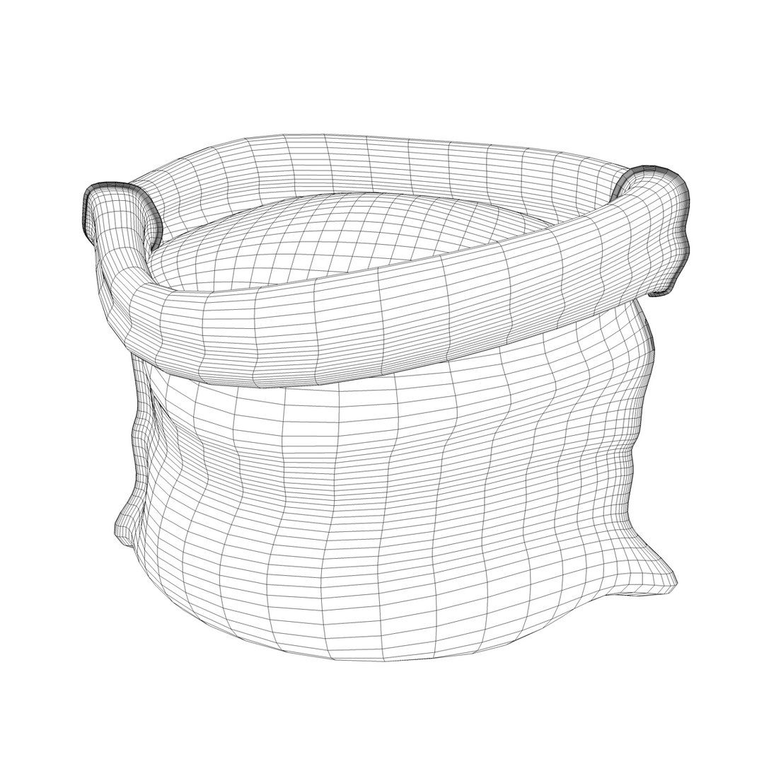 3d Sack Beans Model