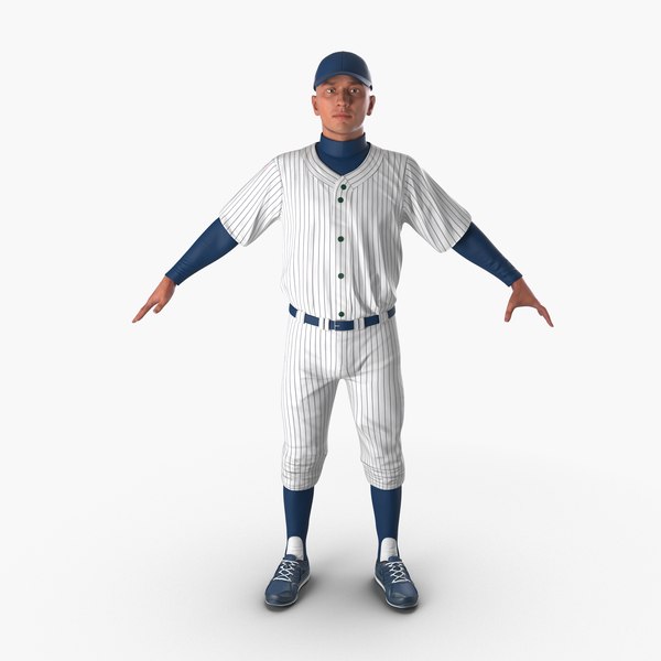 3d model of baseball player generic 5