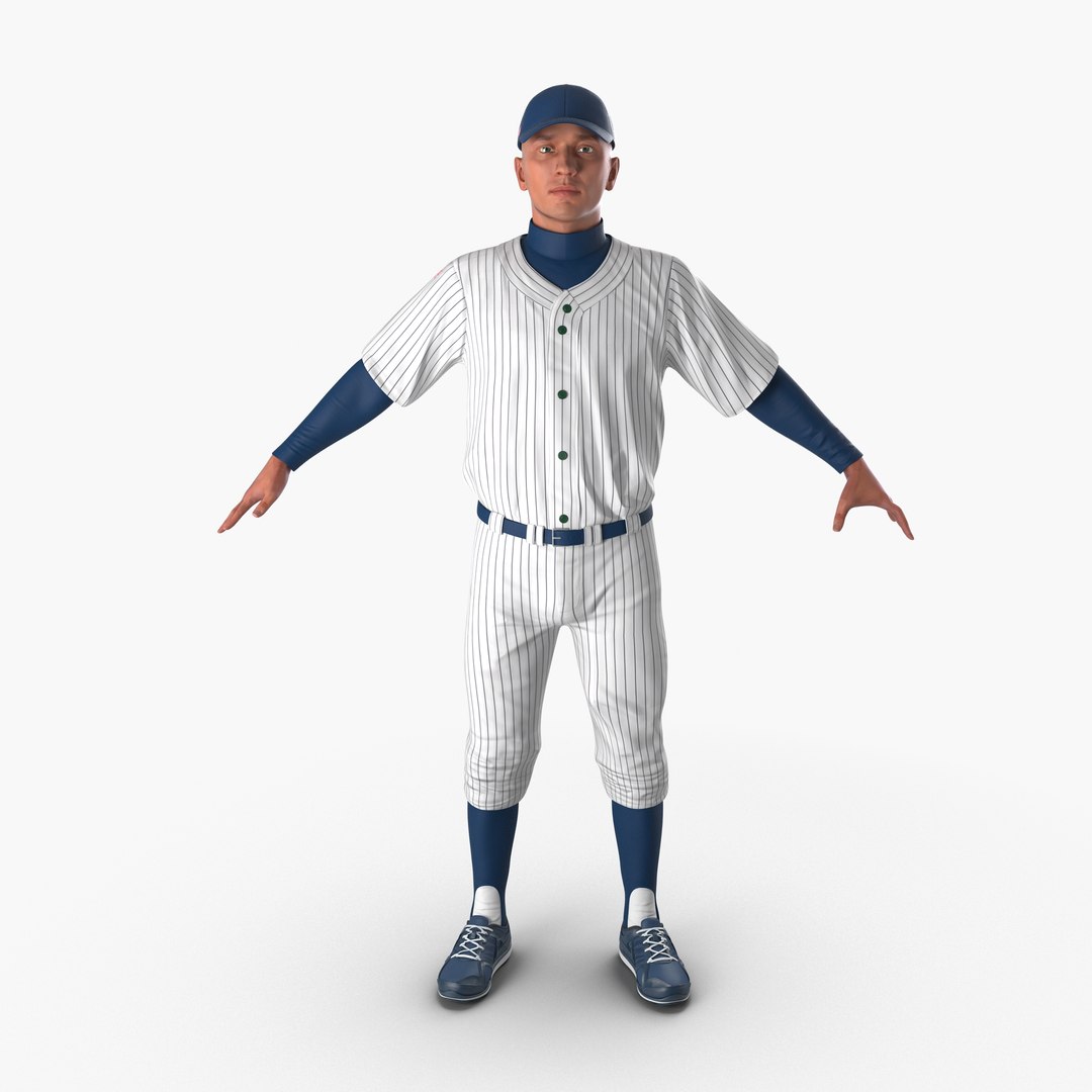 Baseball Player Generic 5 3D model preview