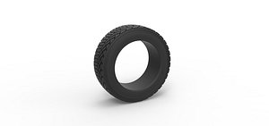 Offroad tire 136 Scale 1 to 25 model