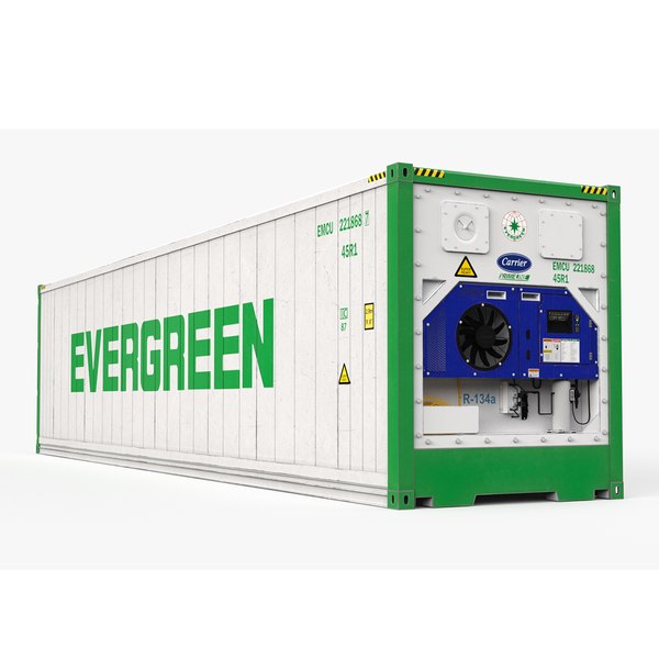 modelo 3d Portacontenedores refrigerados EVERGREEN de 40 pies ...