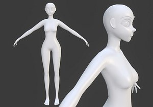 3D model woman body
