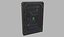 Porta scorrevole di fantascienza Low-Poly