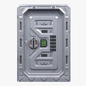 3D Sci-Fi Sliding Door
