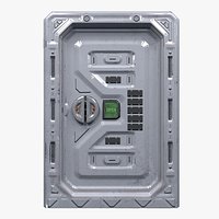 Sci-Fi Sliding Door Low-Poly