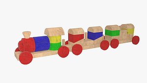 toy train 3d fbx