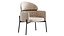 Sillón sencillo acolchado con brazos