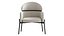 Sillón sencillo acolchado con brazos