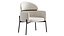Sillón sencillo acolchado con brazos
