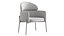 Sillón sencillo acolchado con brazos