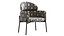 Sillón sencillo acolchado con brazos