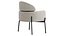Sillón sencillo acolchado con brazos