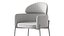 Sillón sencillo acolchado con brazos