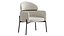 Sillón sencillo acolchado con brazos
