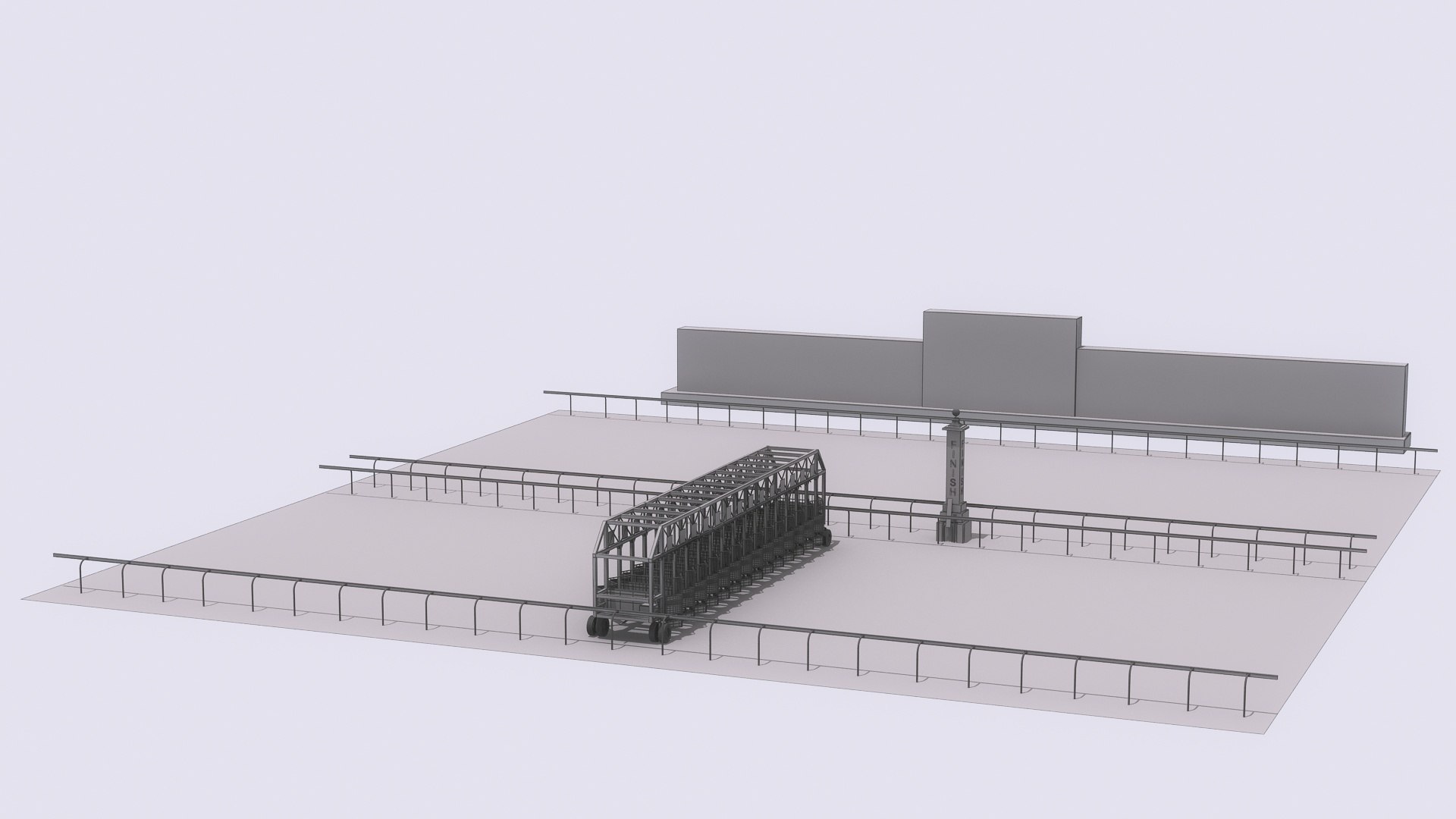 3D Horse Track Block - TurboSquid 2269359