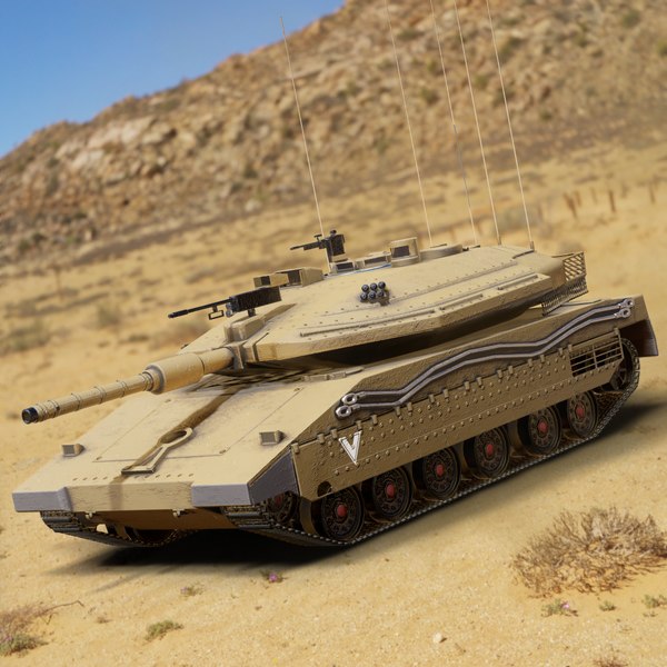 3D merkava main battle tank model - TurboSquid 1652492