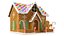 3D real ginger bread house