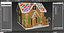 3D real ginger bread house