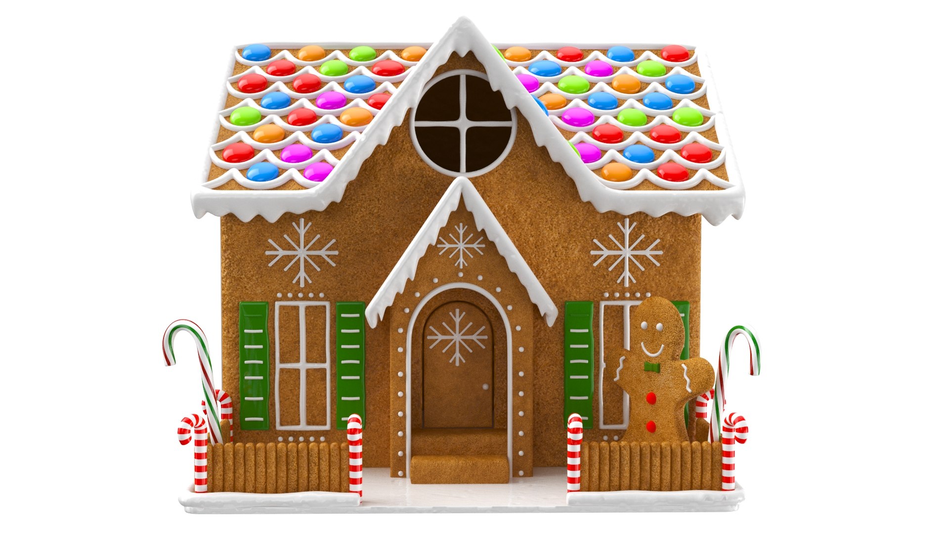 3d Real Ginger Bread House - Turbosquid 1664446