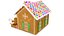 3D real ginger bread house