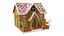 3D real ginger bread house