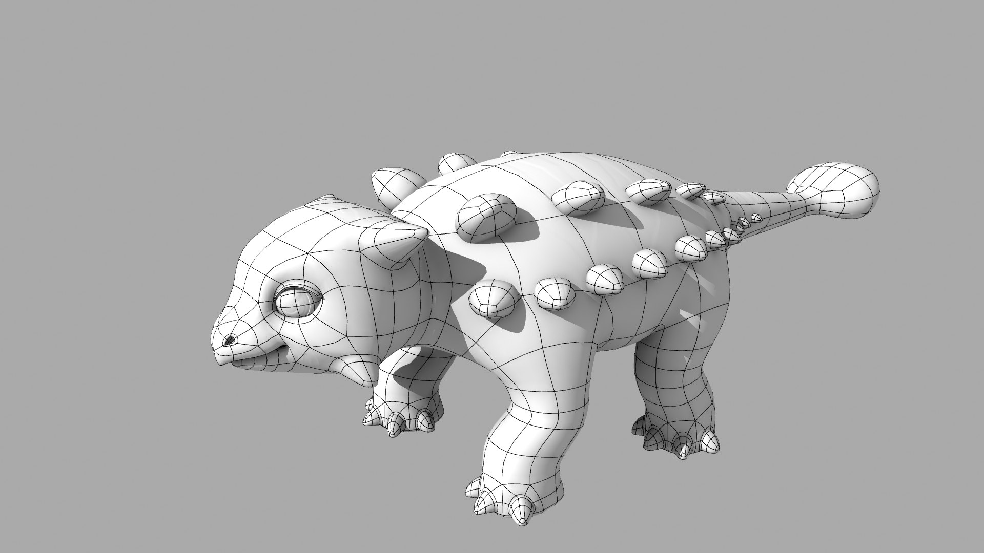 Ankylosaurus Dinosaurs - 3D Model Animated - PixelBoom