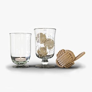 Decorative set with Monkey's Fist Knot