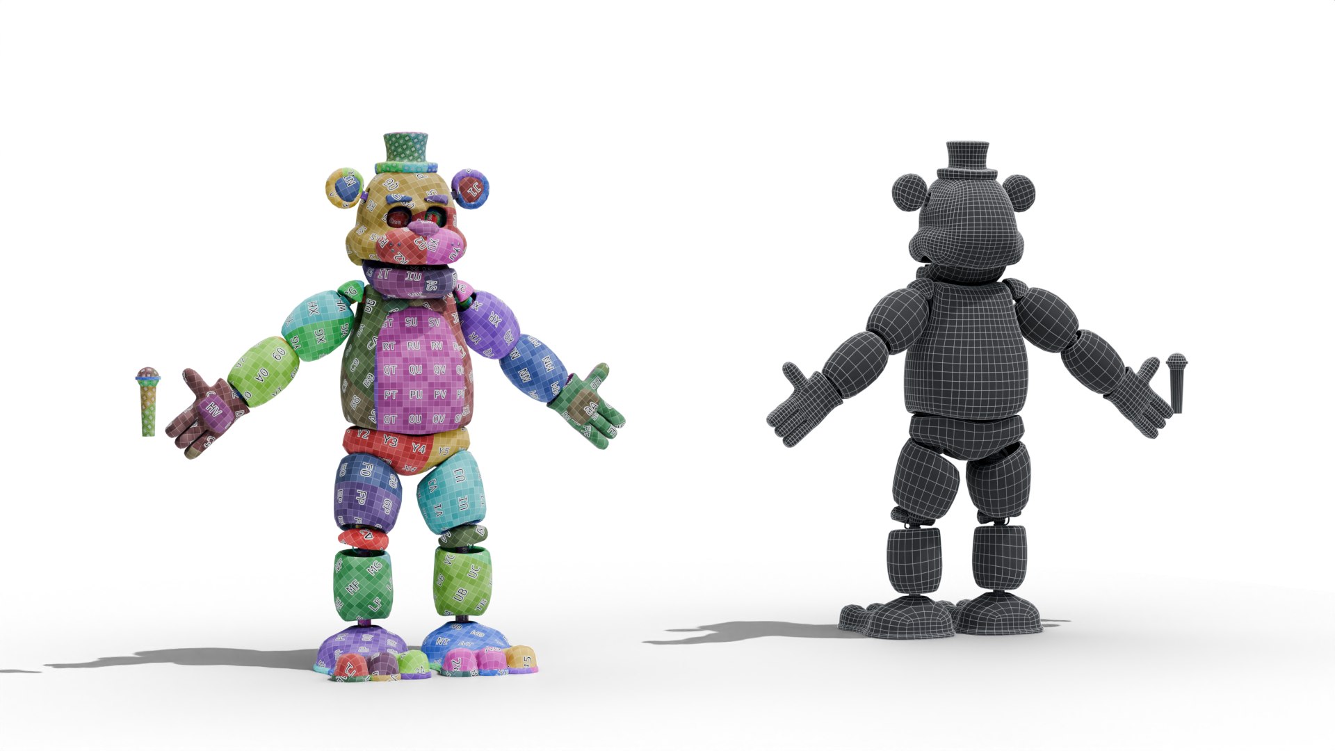 3D Freddy Fazbear - FNaF1 model https://p.turbosquid.com/ts-thumb/Y9/MhAHPp/bS/11/png/1766052791/1920x1080/fit_q87/4ec66236167ff9b074689083c86f07a8711d90e9/11.jpg