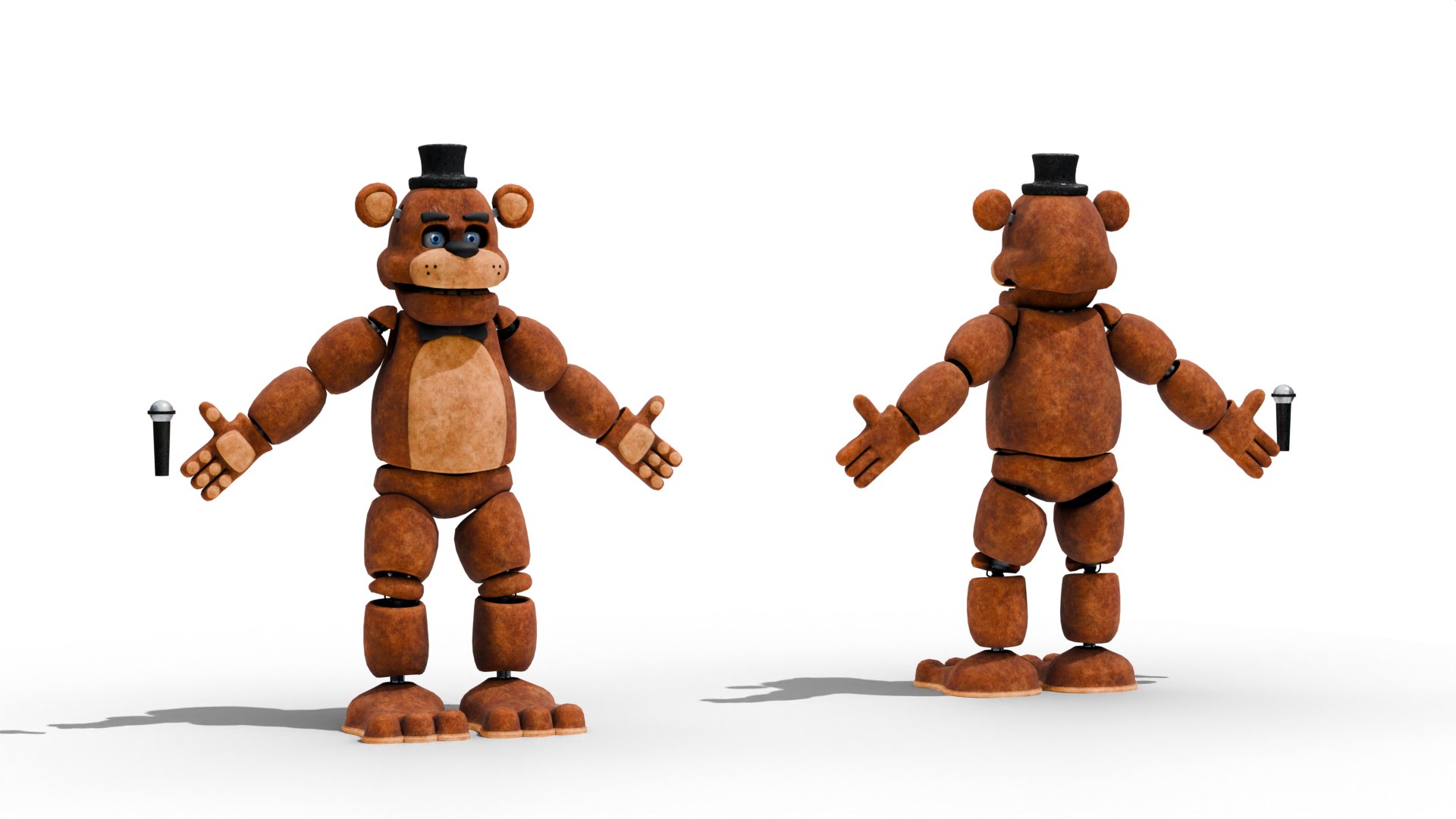 3D Freddy Fazbear - FNaF1 model https://p.turbosquid.com/ts-thumb/Y9/MhAHPp/hr/10/png/1766052790/1920x1080/fit_q87/33f5af95980b5b540490d32d637c8e8fb51b7b70/10.jpg