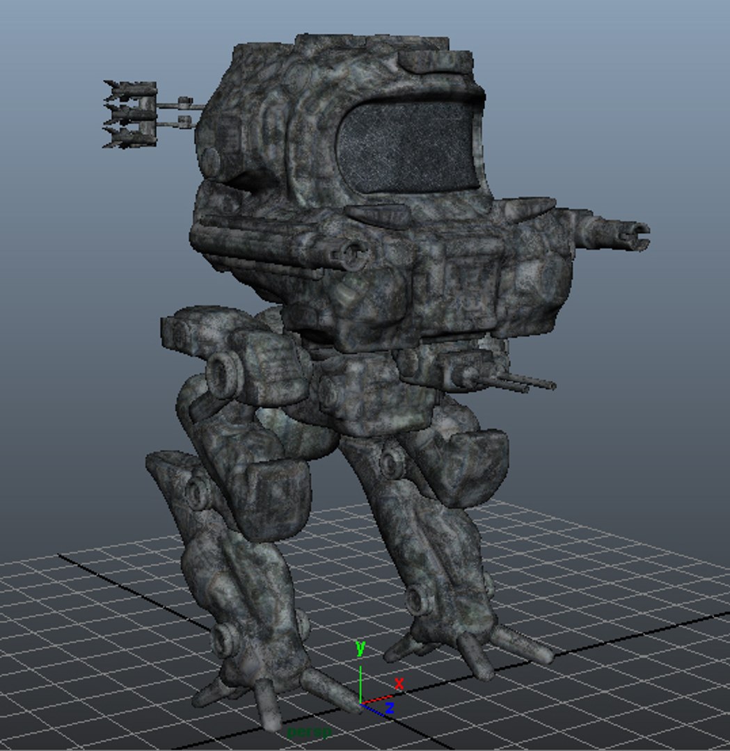 3d Model Robot Mech Rigged