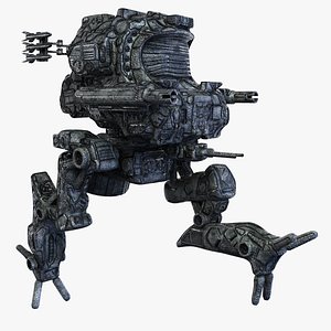 3d model robot mech rigged