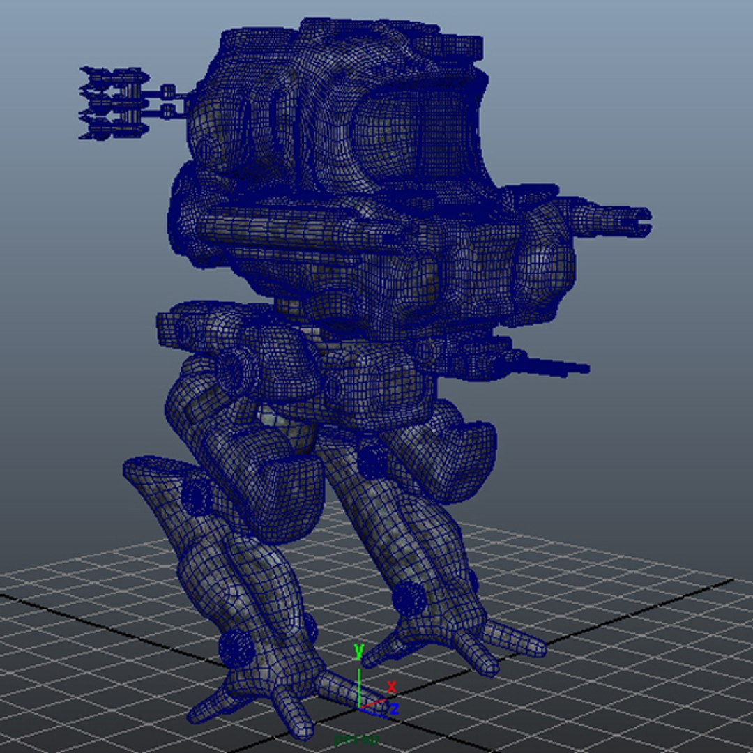 3d Model Robot Mech Rigged