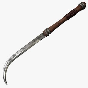 Fantasy Sword RPG Dacian Falx Curved Blade Sword Sickle Siege Hook Thracian