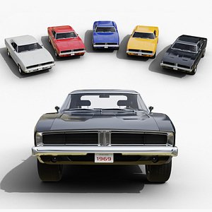 American Muscle Car Animation and Game-Ready