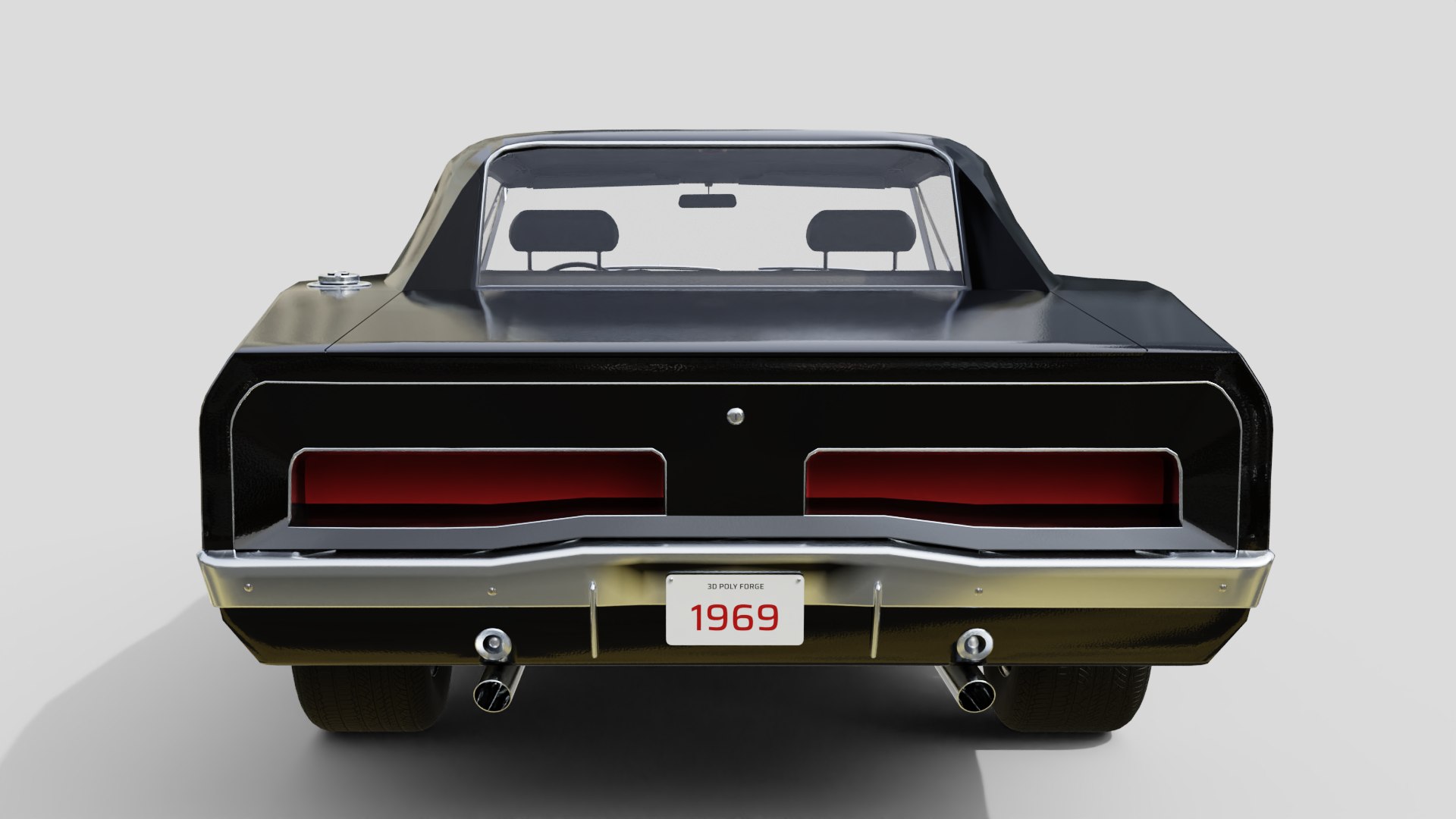 3D American Muscle Car Animation And Game-Ready - TurboSquid 2345419
