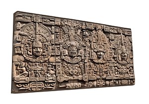 3D Walls of Ancient Mayan Architecture 2