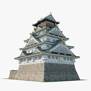 osaka castle 3D model