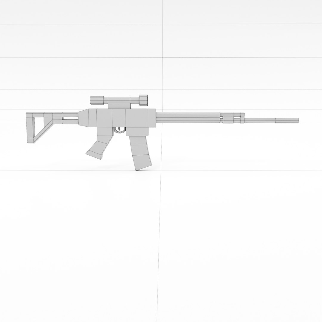 3D Pindad SS2 Sniper Rifle Gun - TurboSquid 1991563