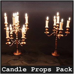 Candles Package  100 Variations 3D model