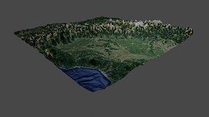 3D model piedmont italy