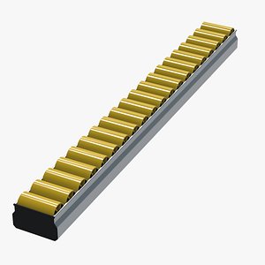 3D model Roller Rail Conveyor Track
