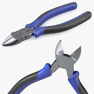 Wire Cutter Tool with Insulated Blue Grips