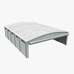 aircraft hangar 3D model