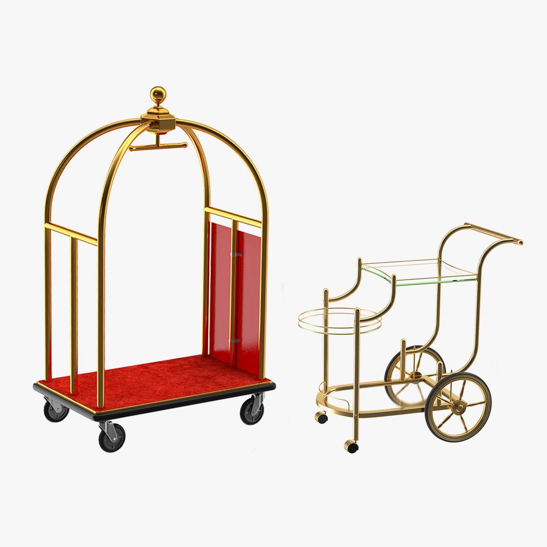 Luxury Hotel Service Furniture Collection 3D model preview