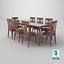 Dining set N20 3D model