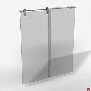 glass door 3d max