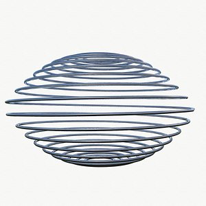 metal spiral spring 3D model