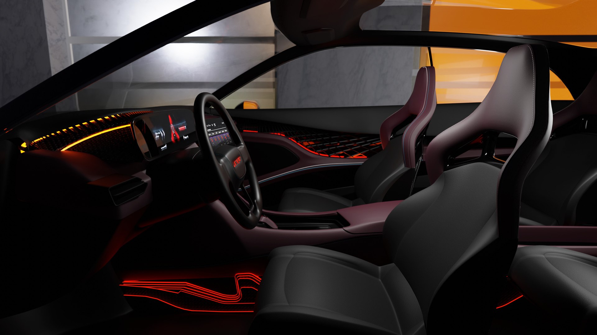 Dodge Charger Daytona SRT Banshee 2024 With Car Interior 3D Model