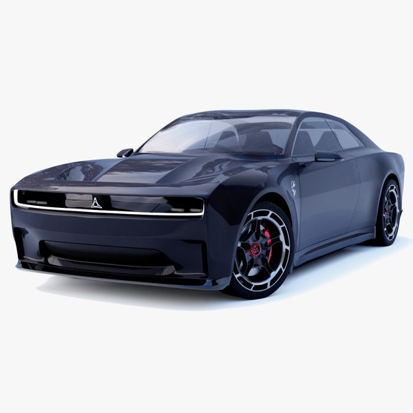 Dodge Charger Daytona SRT Banshee 2024 with car interior 3D model