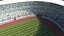 3D football pitch stadium arena